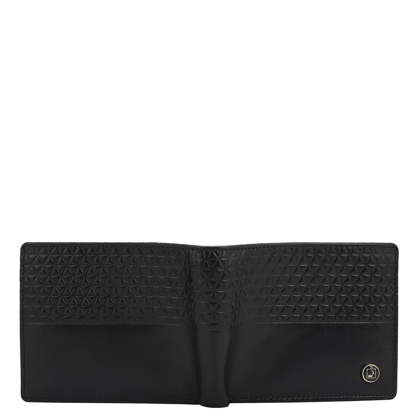 Black Bifold Leather Mens Wallet