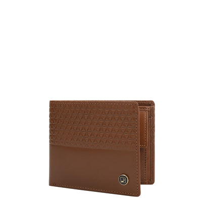 Cognac Bifold Leather Mens Wallet