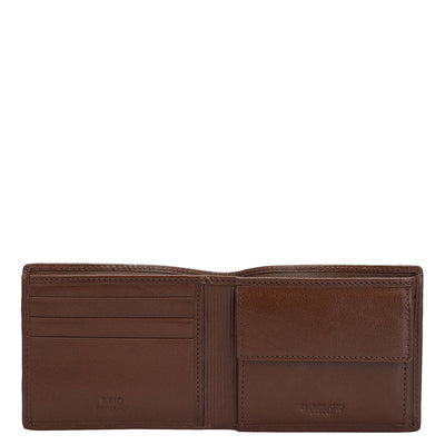 Cognac Bifold Leather Mens Wallet