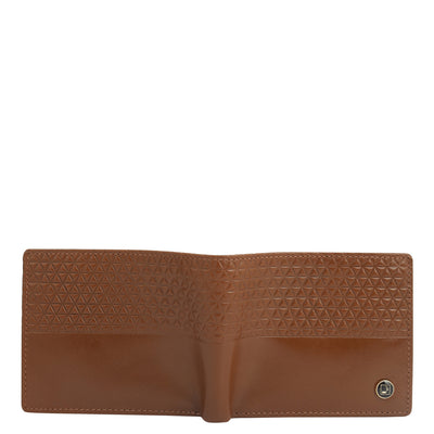 Cognac Bifold Leather Mens Wallet