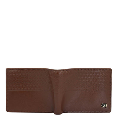 Cognac Bifold Leather Mens Wallet