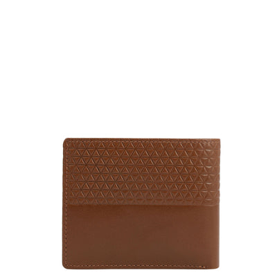 Cognac Bifold Leather Mens Wallet