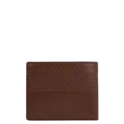 Cognac Bifold Leather Mens Wallet