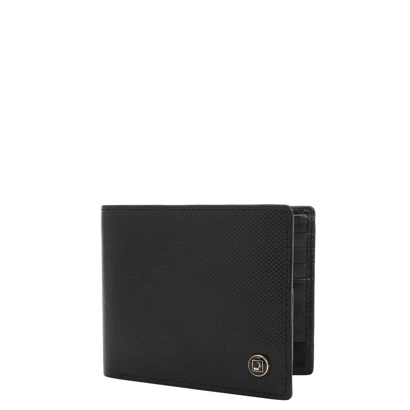 Black Bifold Leather Mens Wallet