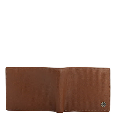 Cognac Bifold Leather Mens Wallet