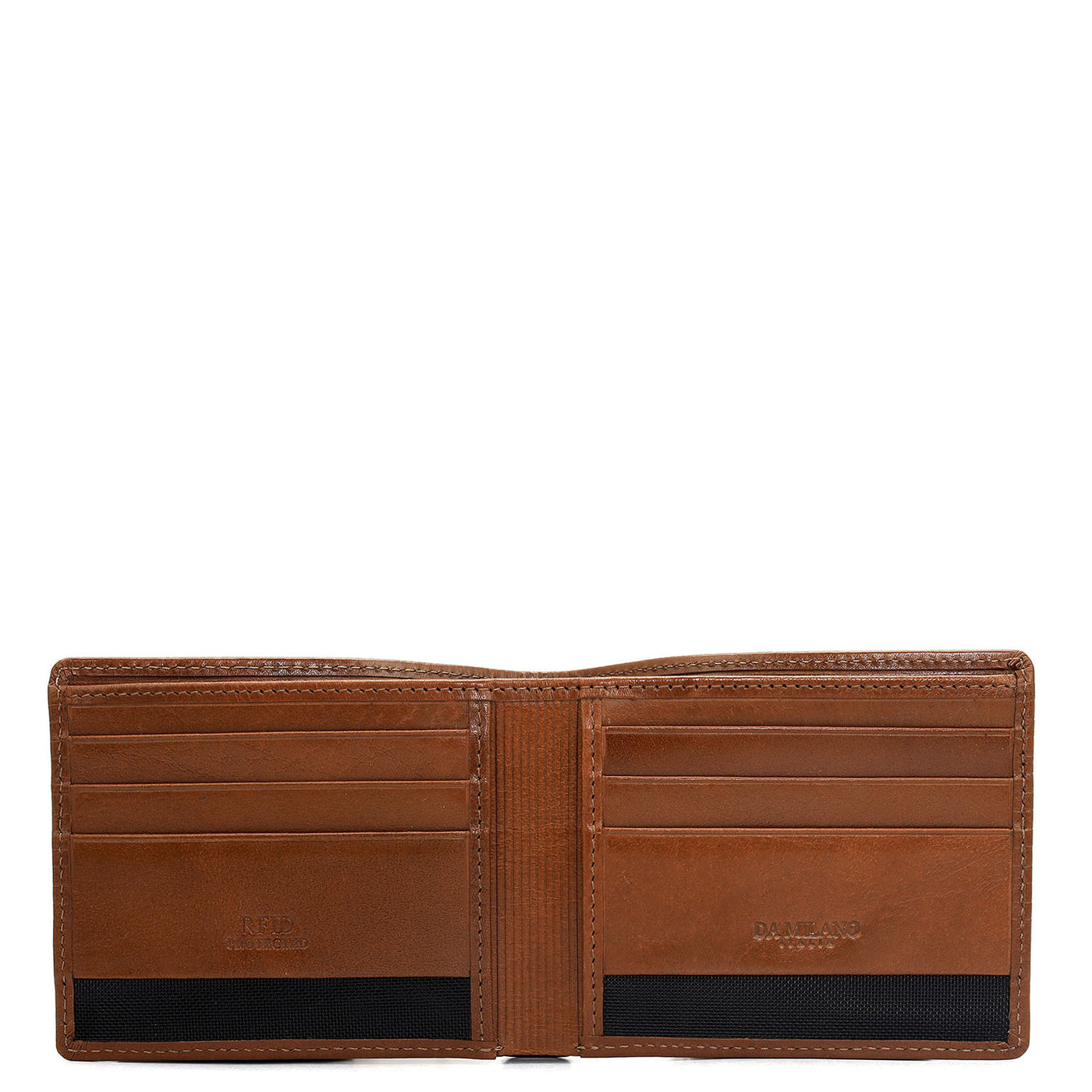 Cognac Bifold Leather Mens Wallet