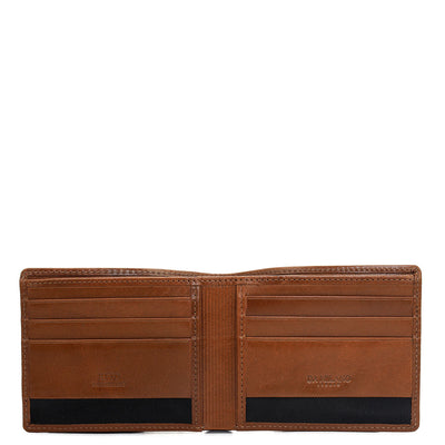 Cognac Bifold Leather Mens Wallet