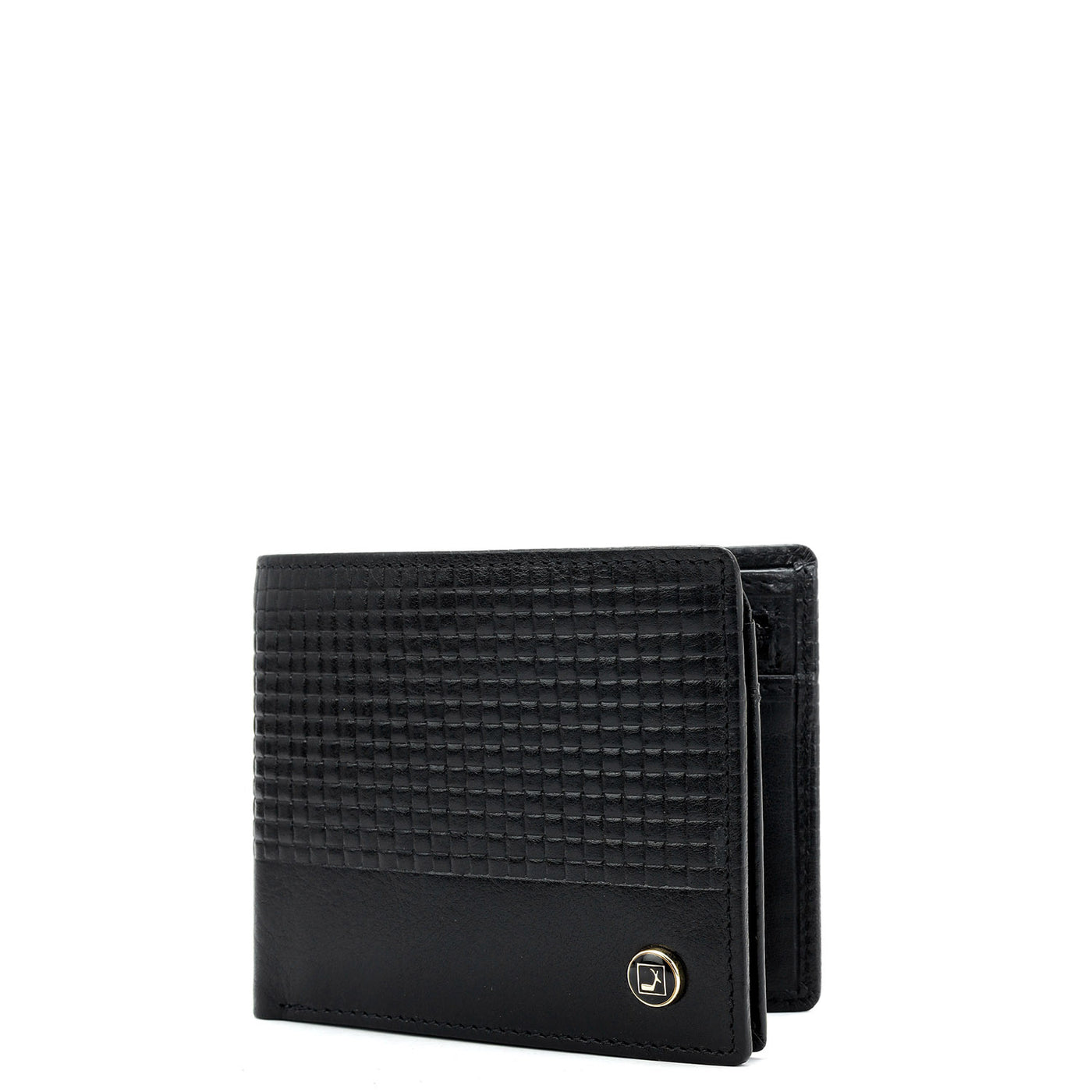 Black Bifold Leather Mens Wallet