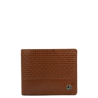 Cognac Bifold Leather Mens Wallet