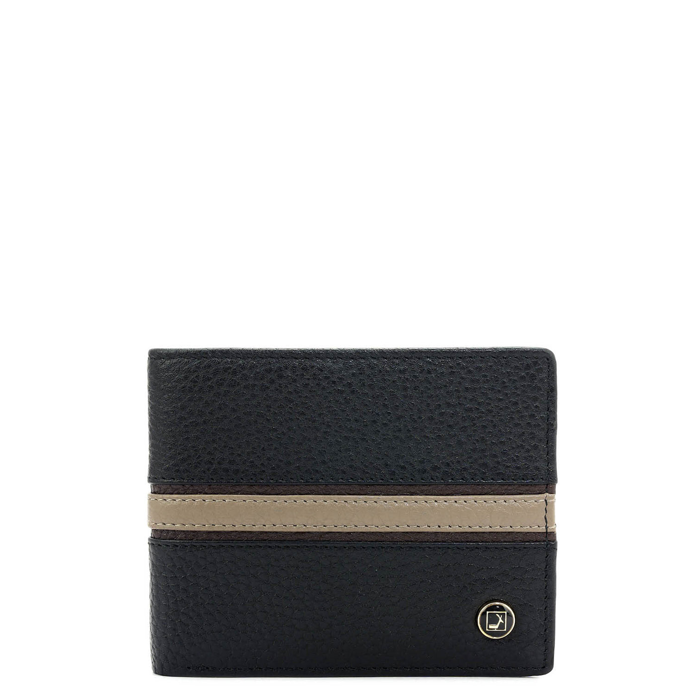 Black Bifold Leather Mens Wallet