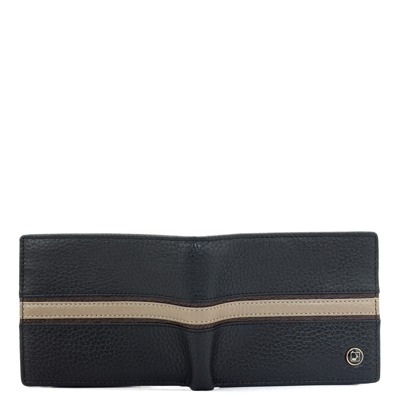 Black Bifold Leather Mens Wallet