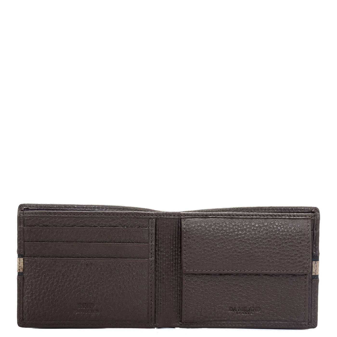 Chocolate Bifold Leather Mens Wallet