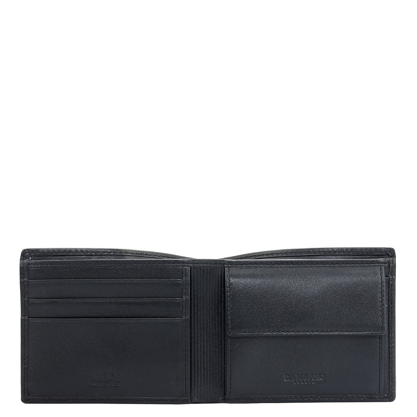 Black Bifold Leather Mens Wallet