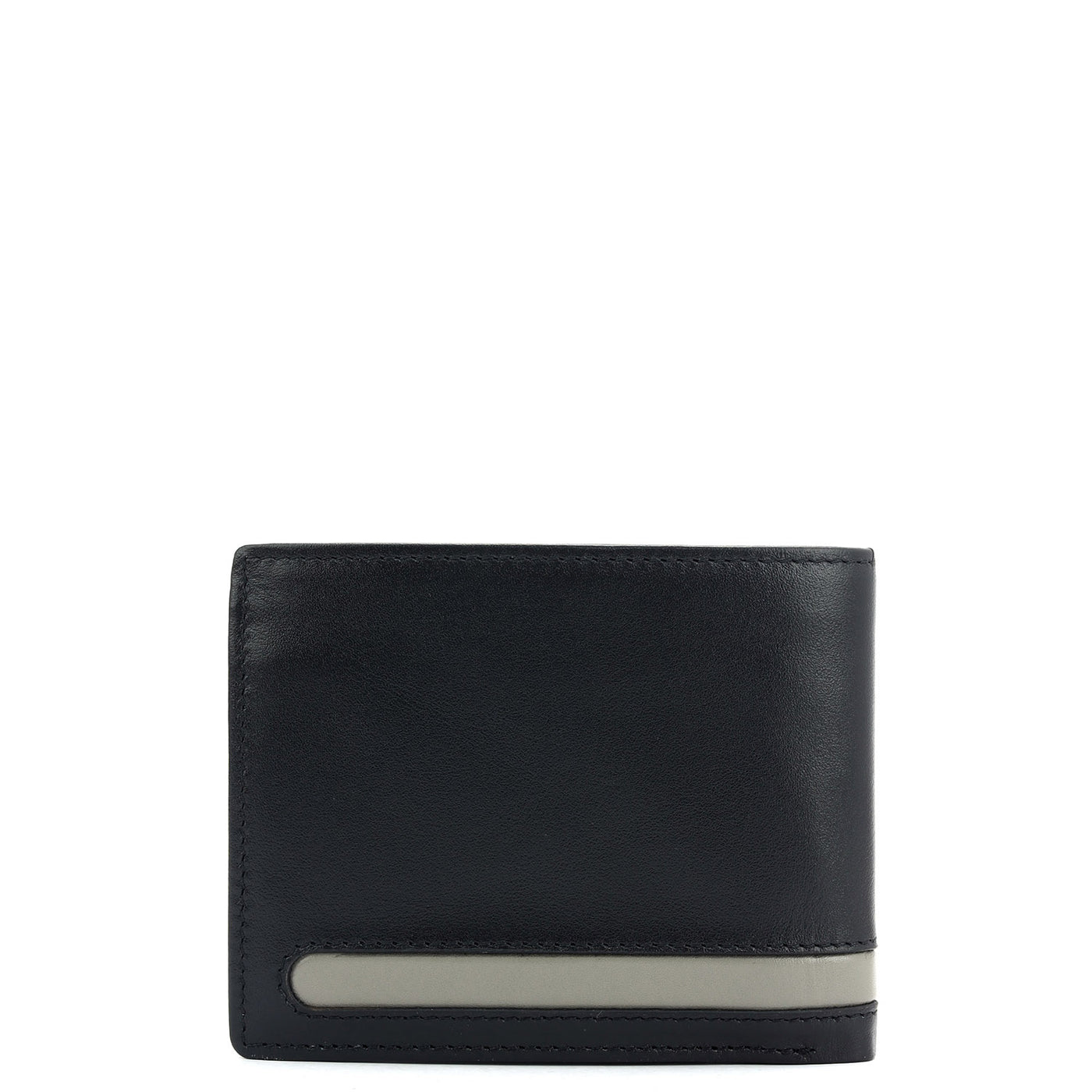 Black Bifold Leather Mens Wallet