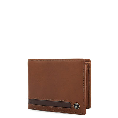 Cognac Bifold Leather Mens Wallet