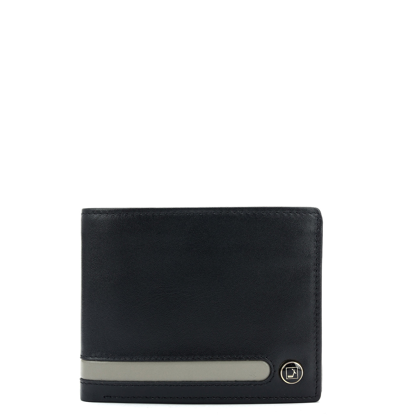 Black Bifold Leather Mens Wallet