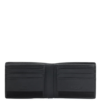 Black Bifold Leather Mens Wallet