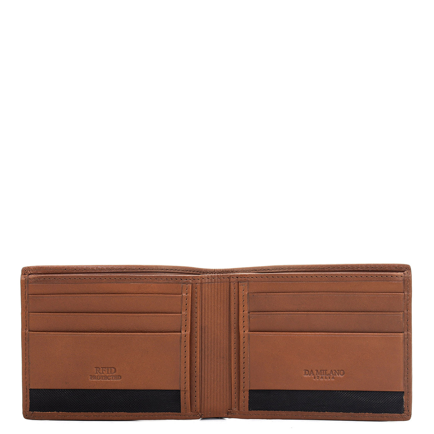 Cognac Bifold Leather Mens Wallet