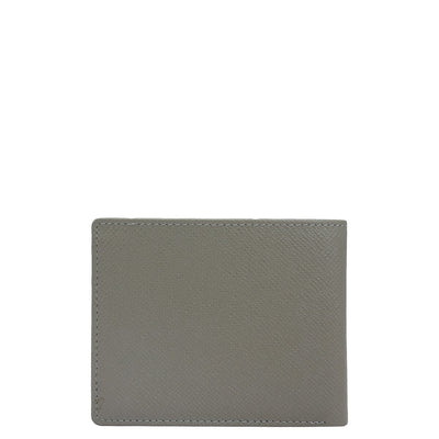 Stone Grey Bifold Leather Mens Wallet