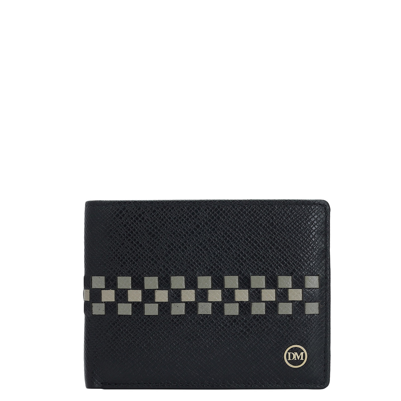 Black Bifold Leather Mens Wallet