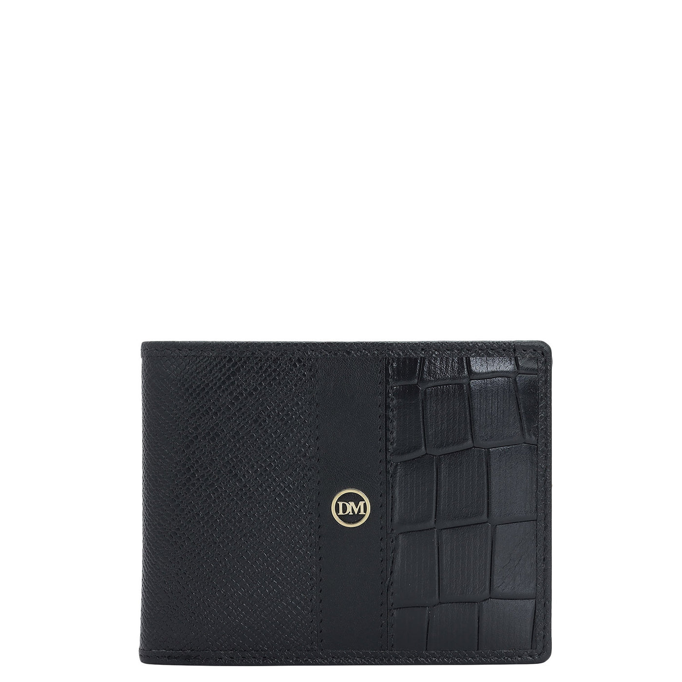 Black Bifold Leather Mens Wallet