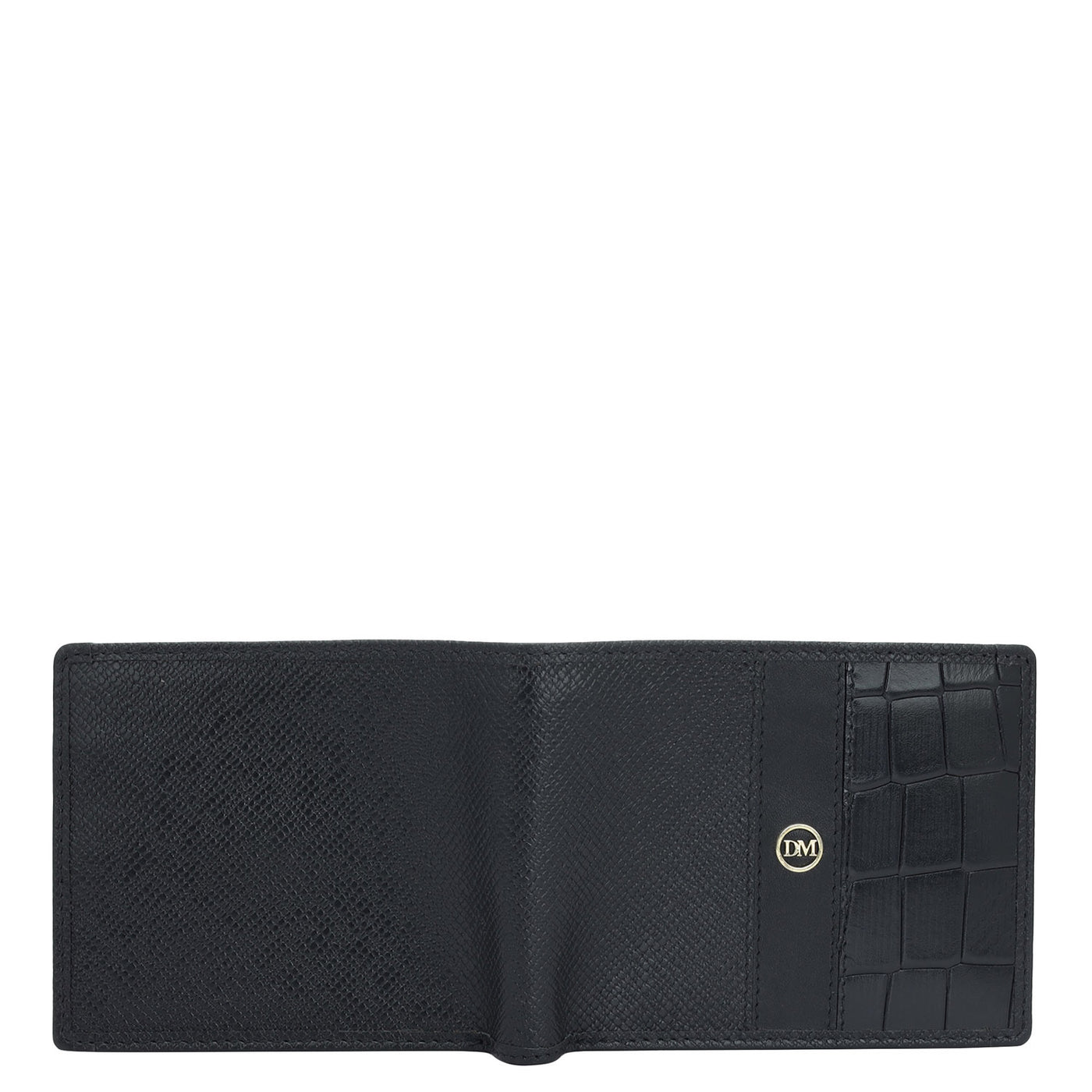 Black Bifold Leather Mens Wallet