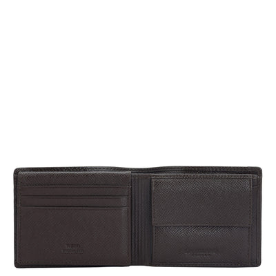 Chocolate Bifold Leather Mens Wallet