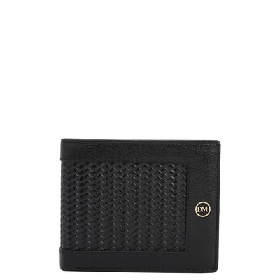 Black Bifold Leather Mens Wallet