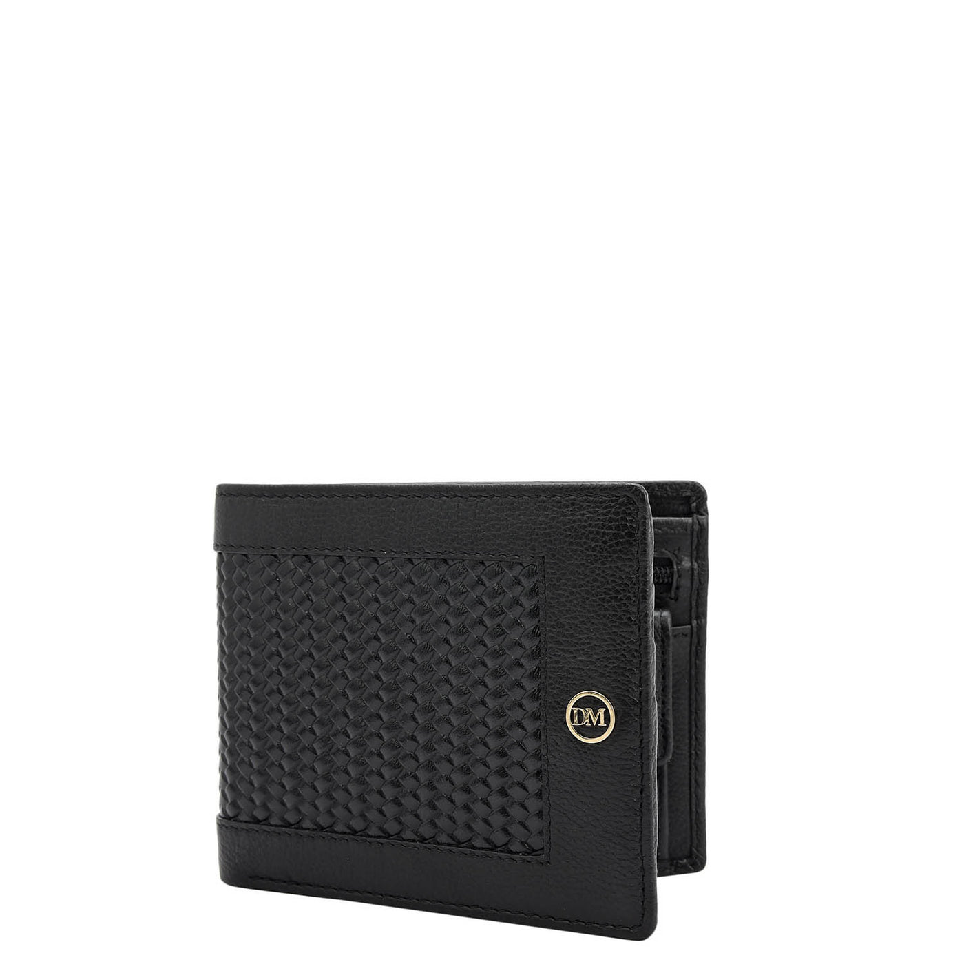 Black Bifold Leather Mens Wallet