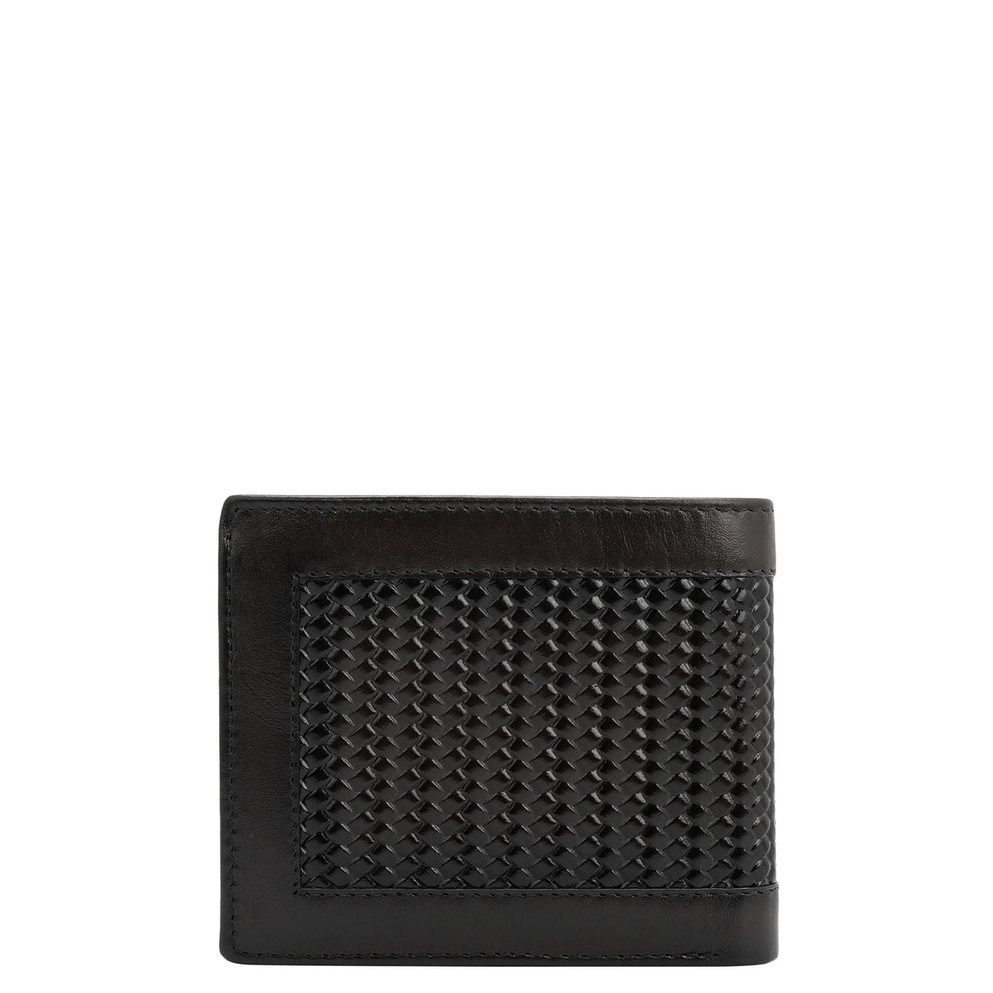 Black Bifold Leather Mens Wallet