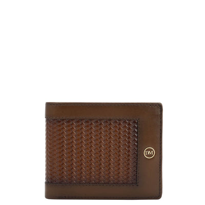 Cognac Bifold Leather Mens Wallet