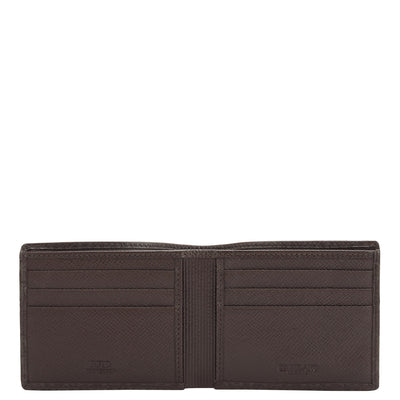 Chocolate Bifold Leather Mens Wallet