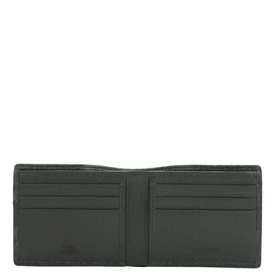 Petrol Green Bifold Leather Mens Wallet