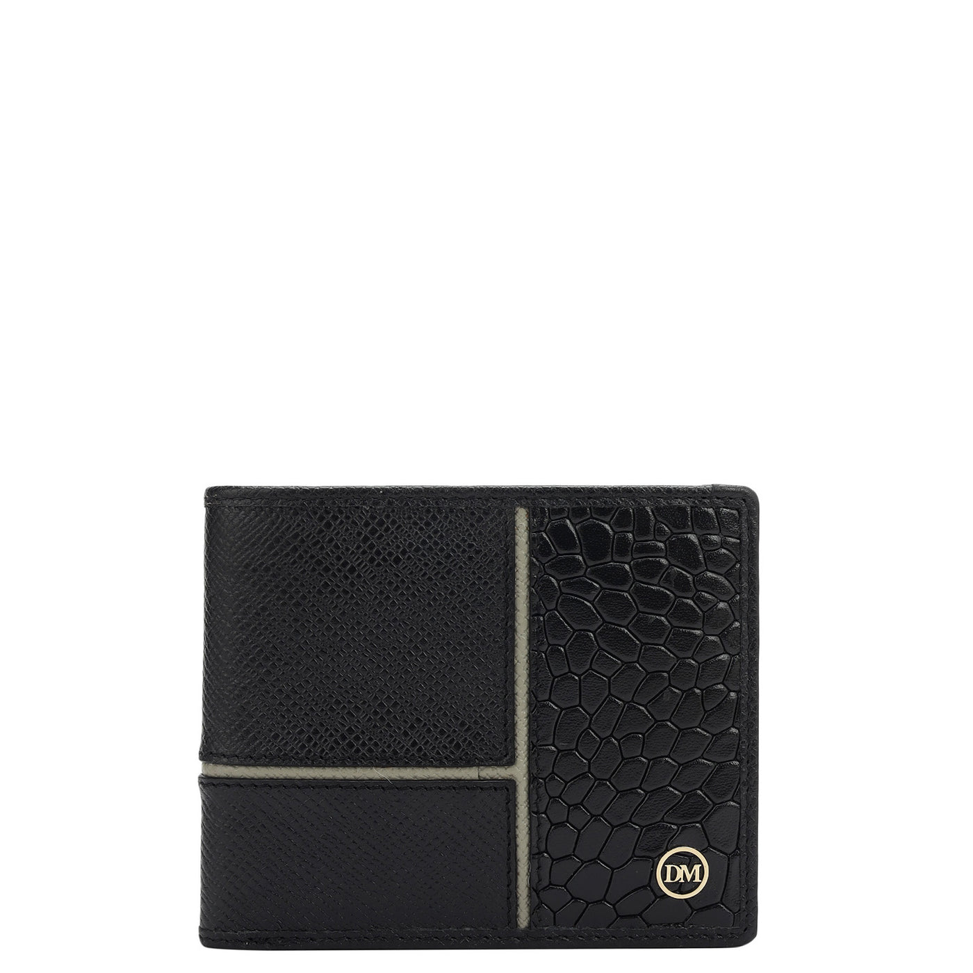 Black Bifold Leather Mens Wallet