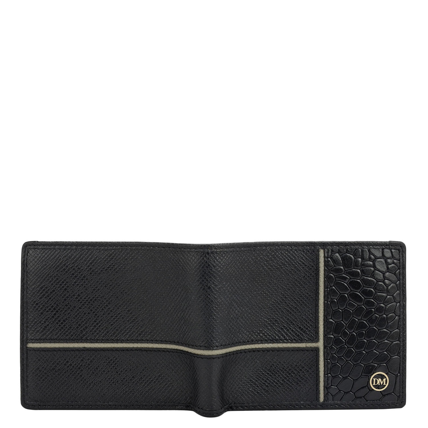 Black Bifold Leather Mens Wallet