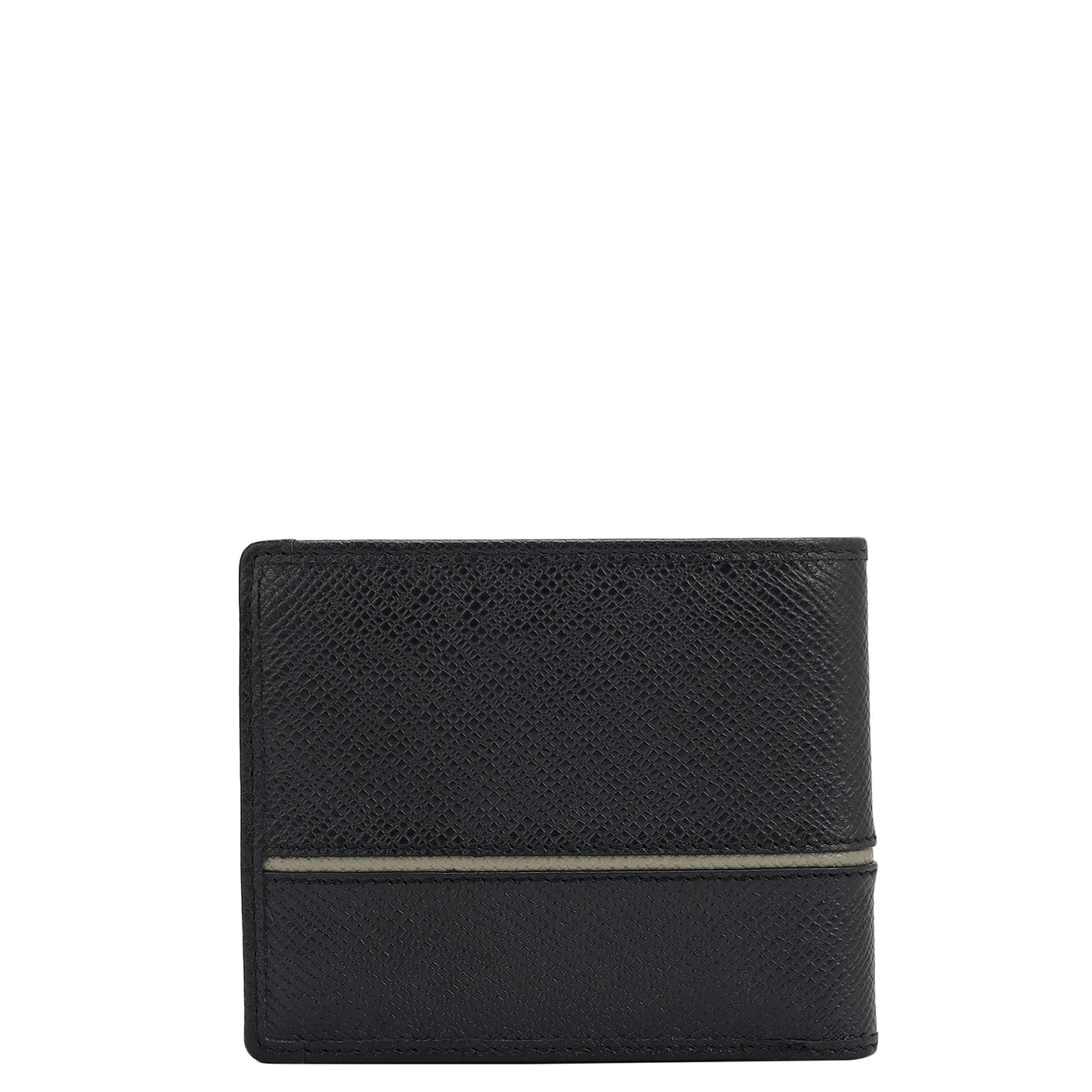 Black Bifold Leather Mens Wallet