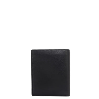 Black Bifold Leather Mens Wallet