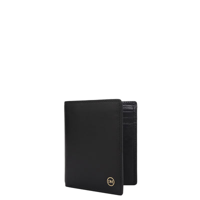 Black Bifold Leather Mens Wallet