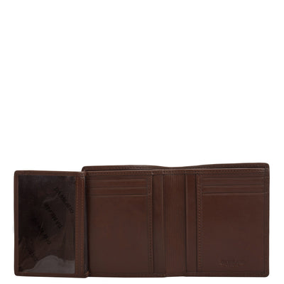 Brown Bifold Leather Mens Wallet