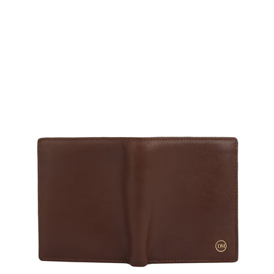 Brown Bifold Leather Mens Wallet