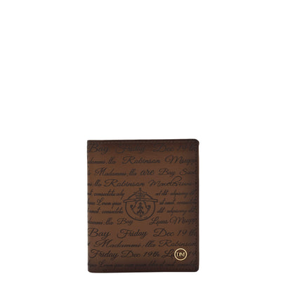 Cognac Bifold Leather Mens Wallet