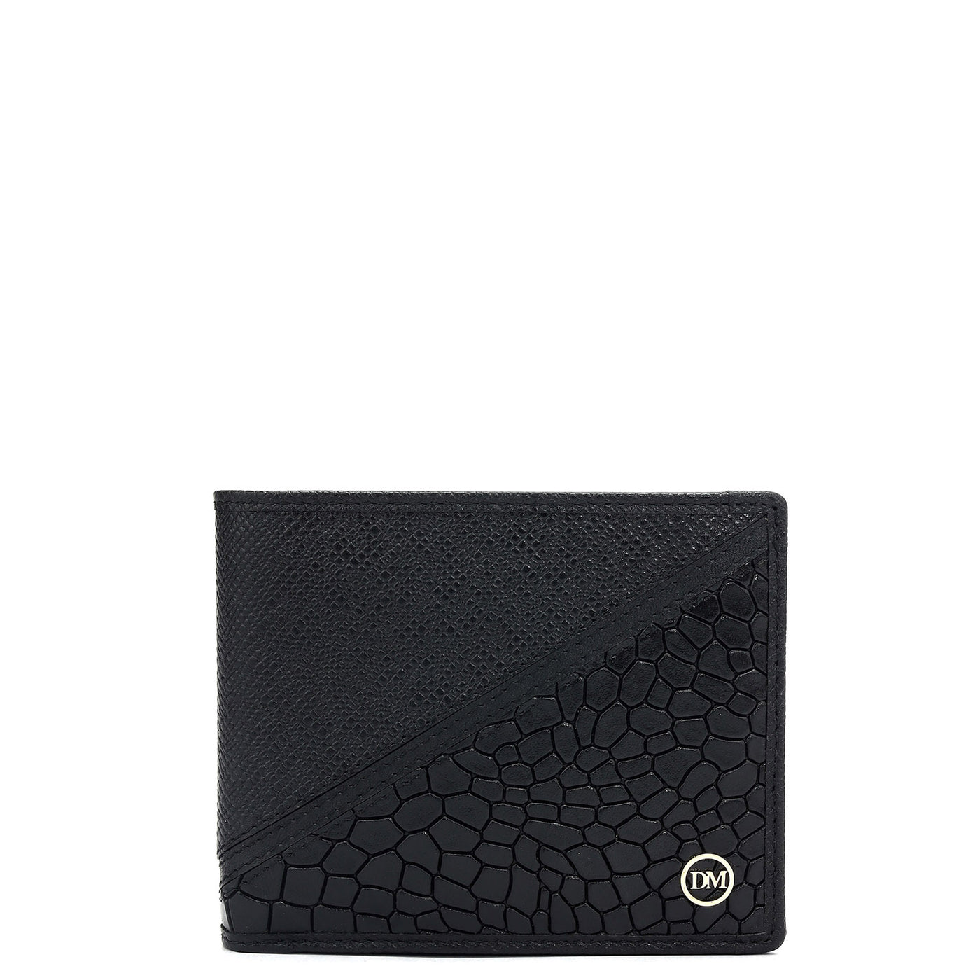 Black Bifold Leather Mens Wallet