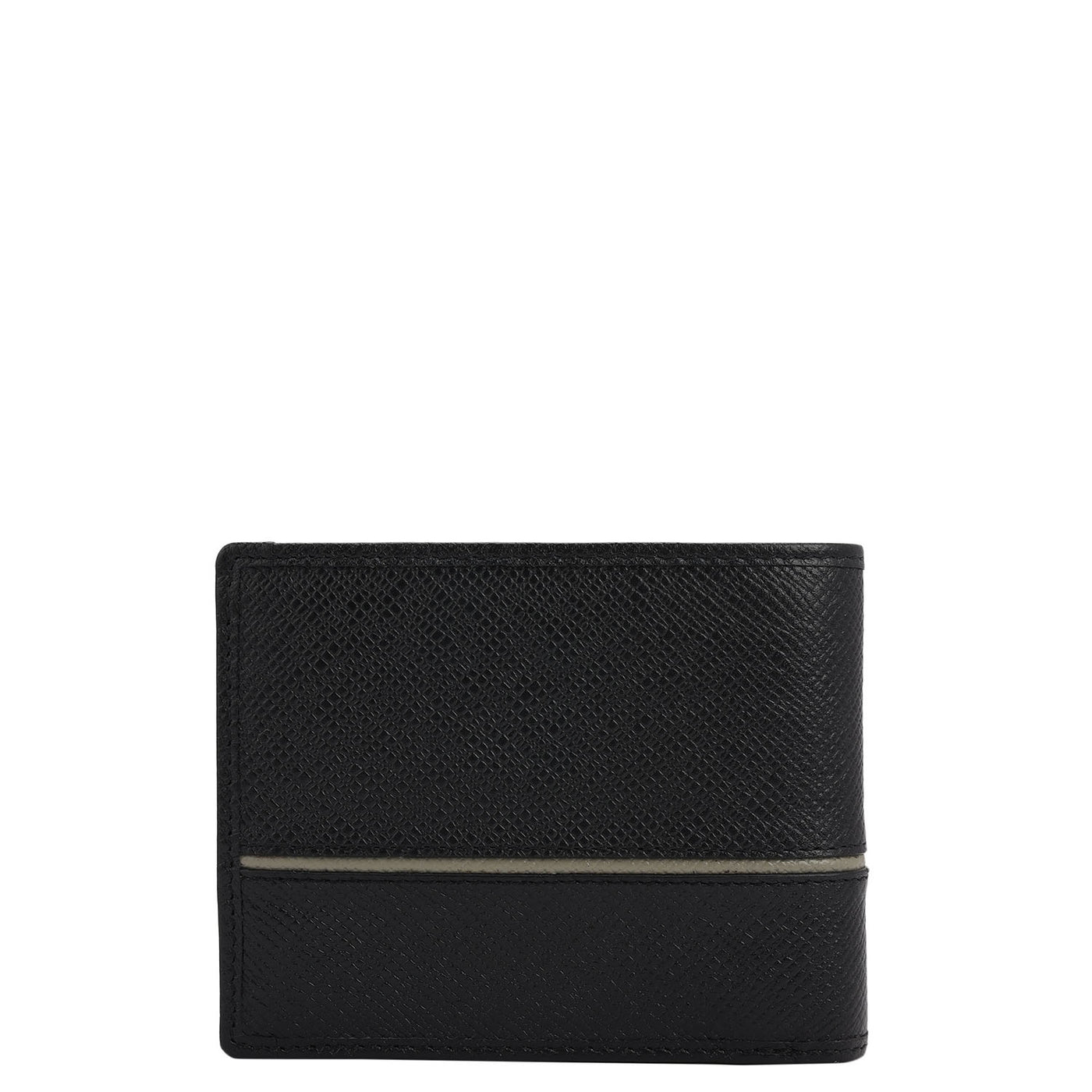 Black Bifold Leather Mens Wallet