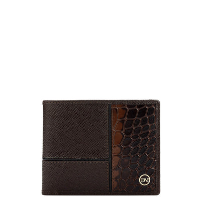 Chocolate Bifold Leather Mens Wallet