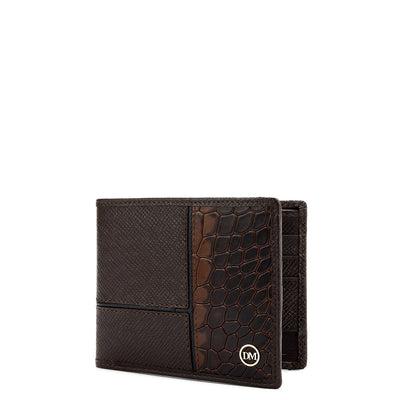 Chocolate Bifold Leather Mens Wallet