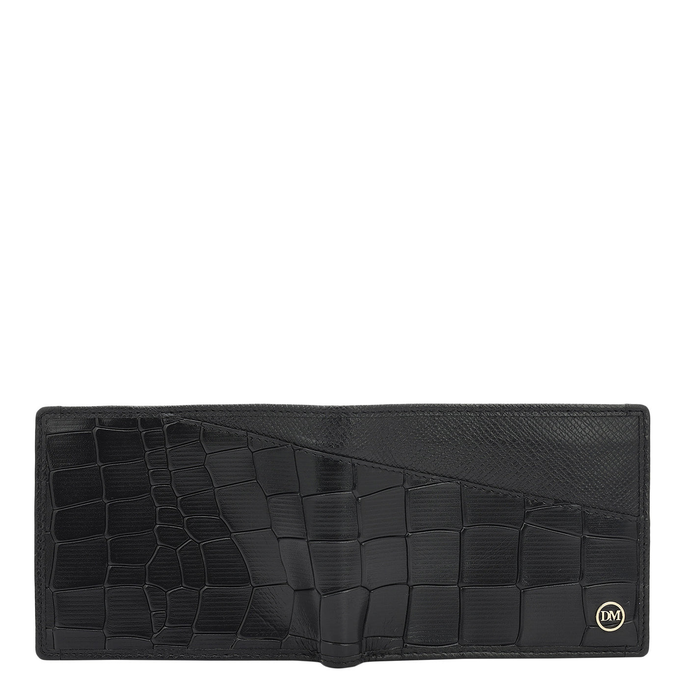 Black Bifold Leather Mens Wallet