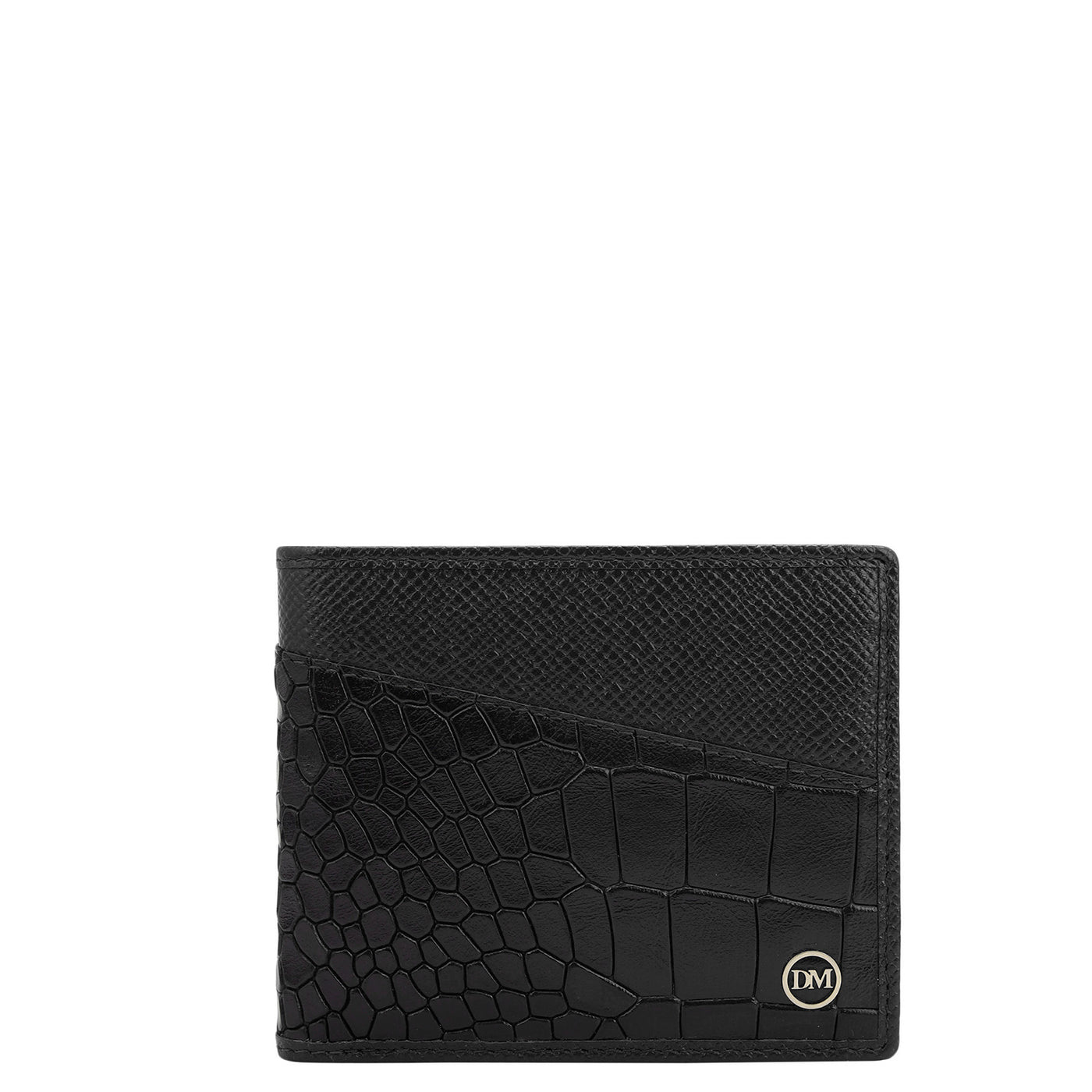 Black Bifold Leather Mens Wallet