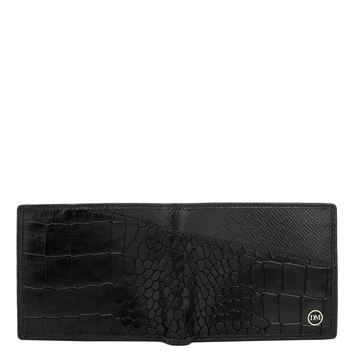 Black Bifold Leather Mens Wallet