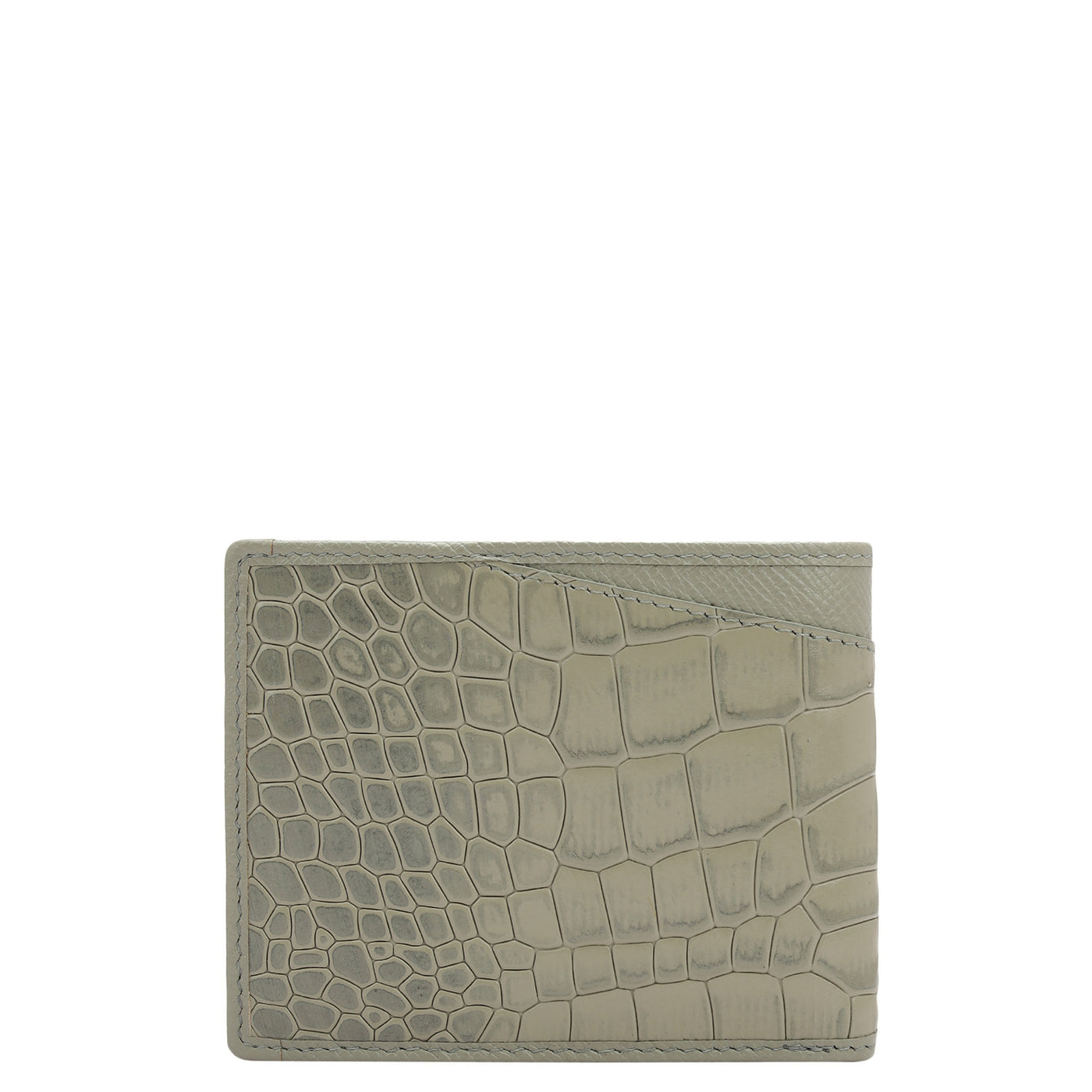 Stone Grey Bifold Leather Mens Wallet