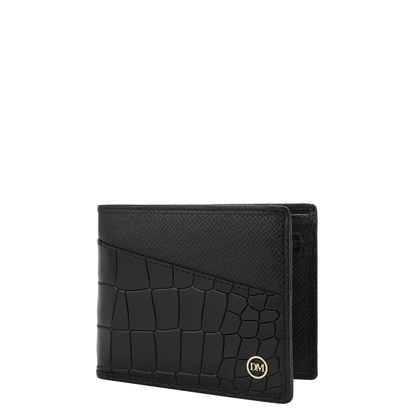 Black Bifold Leather Mens Wallet